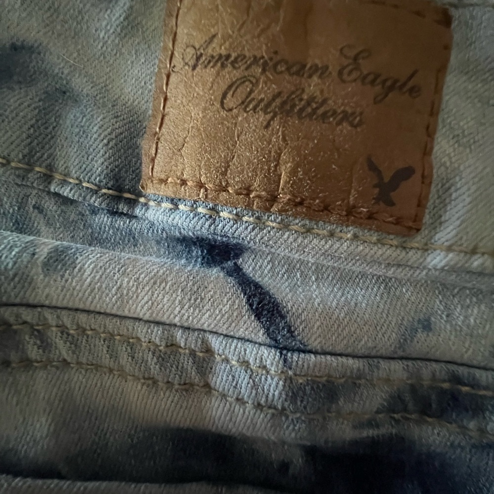 American Eagle Acid-Wash Jeggings Size 0 - Picture 2 of 4